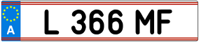 Trailer License Plate